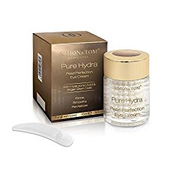 Simon & Tom Pure Hydra Pearl Perfection Eye Cream – Hydrating Hyaluronic Acid Encapsulated Eye Gel Cream for Dark Circles, Puffiness, Eye Bags, Dehydration and Fine Lines 15ml.