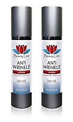 Wrinkles and dark spots – ANTI WRINKLE SERUM PREMIUM COMPLEX – Face serum anti aging – 2 Bottles