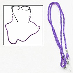Sunglass Eyewear Braided Nylon Cord String Retainer Strap Lanyard Holder Purple
