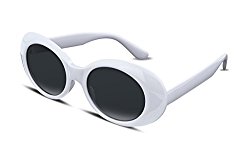 FEISEDY Candy Retro Acetate White Frame Clout Goggles Kurt Cobain Sunglasses B2253