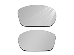 Glintbay Harden Coated Replacement Lenses for Oakley Valve Sunglasses – Multiple Colors (Polarized Metallic Silver Mirror, 0)