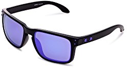 Oakley Holbrook Sunglasses, Matte Black/Violet Iridium, One Size