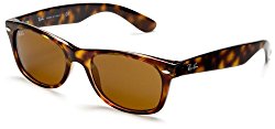 Ray-Ban NEW WAYFARER – YELLOW/BROWN TORTOISE Frame CRYSTAL BROWN Lenses 52mm Non-Polarized