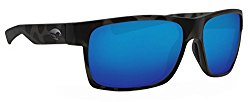 Costa Ocearch Half Moon Sunglasses Tiger Shark Frame/ Blue Mirror 580G Glass Lens