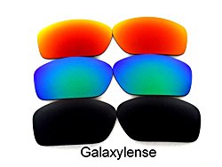 Galaxy Replacement Lenses For Oakley Valve Black/Green/Red Polarized 3 Pairs