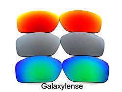 Galaxy Replacement Lenses For Oakley Valve Green/Titanium/Red Polarized 3 Pairs