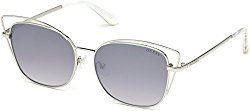 Guess GU7528 10C Nickeltin GU7528 Oval Sunglasses Lens Category 3 Lens Mirrored