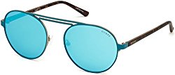 Sunglasses Guess GU 3028 88Q Matte Turquoise / Green Mirror