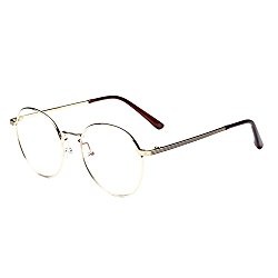 Meijunter Vintage Round Frame Trendy Temple Myopia Glasses Coated Lens -1.0~-5.0