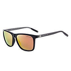 MERRY’S Unisex Polarized Aluminum Sunglasses Vintage Sun Glasses For Men/Women S8286 (Red, 56)