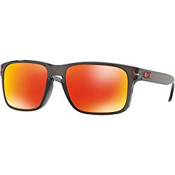 Oakley Men’s Holbrook Sunglass, Grey Smoke/Prizm Ruby