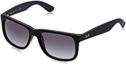 Ray-Ban JUSTIN – RUBBER BLACK Frame GREY GRADIENT Lenses 51mm Non-Polarized