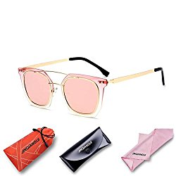Sunglasses Women Square Plastic Frame Sun Glasses Pink Color Eyewear Brand Designer UV400