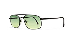 Valentino V469 1331 Black Flat Lens Vintage Sunglasses Rectangular For Mens