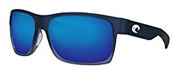 Costa Half Moon Sunglasses Bahama Blue Fade Frame Blue Mirror 580P Plastic Lens