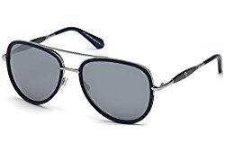 Roberto Cavalli RC1022 RC/1022 91C Matte Blue/Silver Pilot Sunglasses 58mm