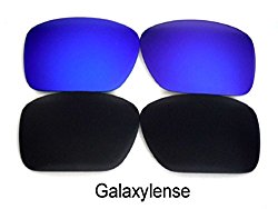 Galaxy Replacement Lenses For Oakley Oil Drum Sunglasses Black/Blue Polarized