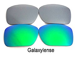 Galaxy Replacement Lenses For Oakley Oil Drum Sunglasses Green/Grey Polarized