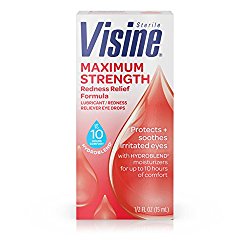 Visine Maximum Strength Redness Relief Lubricant/Redness Reliever Eye Drops .5 Fl. Oz