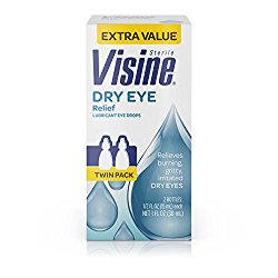 Visine Tears Dry Eye Relief Lubricant Eye Drops, .5 Fl. Oz (Pack Of 2)