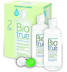 BioTrue Contact Lens Solution for Soft Contact Lenses, Multi-Purpose, 10oz Pack of 2