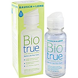 BioTrue Lens Solution for Soft Contact Lenses, Multi-Purpose, 2oz, Pack of 2