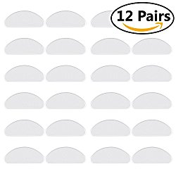 Eyeglass Nose Pads, LOKMAN 12 Pairs 1 mm Anti-slip Adhesive Nose Pads Clear Silicone Eyeglass Pads for Eyeglass Sunglasses, Ultra Soft (Nose Pads-Transparent)