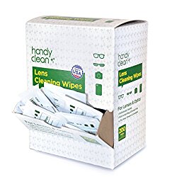 Pre-moistened Lens and Glass Cleaning Wipes: for Glasses, Camera, Cell Phone, Smartphone, and Tablet – Safe for AR lenses, Quick Drying, Streak Free, Disposable – Individually Wrapped – 200 Pack