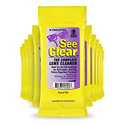 See Clear Lens Cleaning Wipes, 12 Resealable 16/ct Packs (192 wipes)