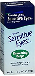 Bausch & Lomb Sensitive Eyes Rewetting Drops 1 oz (Pack of 2)