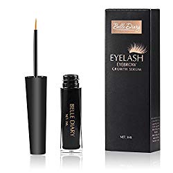 Belle Diary Eyelash Eyebrow Growth Serum ,Best Enhancer for Eyelash Growing ,Thickening and Strengthening Eyelash,Irritation-free Formula - 3ml
