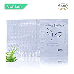 100 Pairs Set,Under Eye Pads,Comfy and Cool Under Eye Patches Gel Pad for Eyelash Extensions Eye Mask Beauty Tool