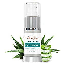 ALI & SHAY INSTANT LIFT EYE CREAM – Organic Anti-Aging Treatment for Under Eye Wrinkles, Dark Circles, Bags & Puffiness – Clinical Grade- Rosehip, Hyaluronic Acid, CoQ10, Vitamin C & E, Peptides .5oz