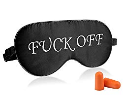 Fitglam Natural Silk Sleep Mask, Best Sleeping Mask Eye Mask Eye Cover for Travel, Nap, Meditation, Blindfold with Adjustable Strap for Men, Women