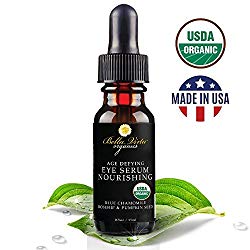 Natural Under Eye Serum For Dark Circles & Puffiness – Eye Bag Remover & Anti Wrinkle – Fine Lines , Crows Feet & Dark Circle Corrector – Best Under Eye Cream With Rosehip Oil – Men & Women