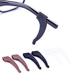 Anti-Slip Glasses Ear Hook Grip – 3 Pack – Stretchy Fit Strap for Sunglasses and Glasses