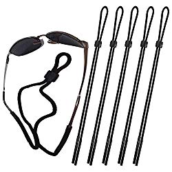 Attmu Sports Sunglass Holder Strap, Safety Glasses Eyeglasses Neck Cord String Eyewear Retainer Strap pack of 5