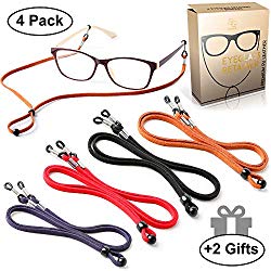 Eyeglasses Holder Strap Cord – Premium ECO Leather Eyeglasses String Holder Chain Necklace – Glasses Cord Lanyard – Eyeglass Retainer