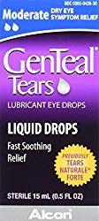 GenTeal Tears Lubricant Eye Drops, Moderate Liquid Drops, 15-mL