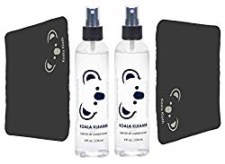 Koala Kleaner Alcohol Free and Ammonia Free Eyeglass Lens Cleaner Spray Care Kit Bundle with 2 Koala Microfiber Cloths, 16 Ounces (8oz x 2) | Safe for Cleaning All Coated Lenses and Screens