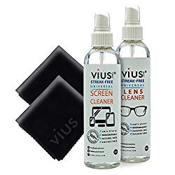 Lens and Screen Cleaner Kit – vius Lens and Screen Cleaner Combo Kit (2 Pack)