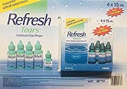 Refresh Tears Lubricant eye drops 4×15 ml, 1×5 ml