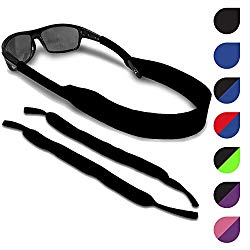 Sunglasses and Glasses Safety Strap – 2 Pack | Anti-Slip and Fast Drying Sport Glasses Retainer Strap (Black)