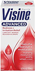 Visine Advanced Redness + Irritation Relief Lubricant/Redness Reliever Eye Drops, .5 Fl. Oz