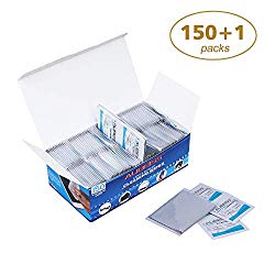 ALIBEISS 150 Pack Pre-Moistened Lens Cleaning Wipes Ideal for Cleaning Glasses, Camera Lenses, iPad, Tablets, Phones, iPhone, Android Phones, LCD Screens and Other Delicate Surfaces(150Pack)…