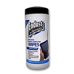 Endust for Electronics, Touchscreen cleaning wipes, Great tablet wipes, 70 count (12596)