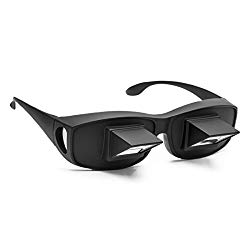 Flammi Prism Glasses Horizontal Glasses Lazy Spectacles Lie Down for Reading/Watching TV