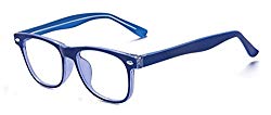 Outray Kids Teens Computer Blue Light Blocking Glasses for Boys and Gilrs Anti Eyestrain 2185c2 Blue