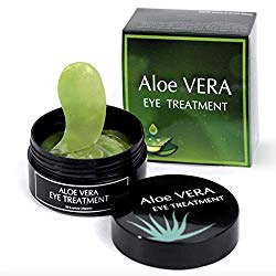 LUXURY Aloe Vera Eye Treatment Mask (30 Pairs) Reduces Wrinkles and Puffiness, Lightens Dark Circles and Reduces Bags Under Eyes, Moisturizes and Anti Aging Skin