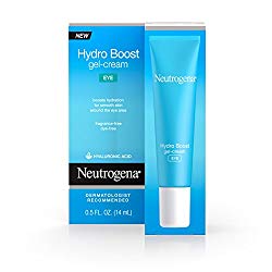 Neutrogena Hydro Boost Hydrating Gel Eye Cream with Hyaluronic Acid, Dermatologist Recommended, Oil and Fragrance Free, 0.5 fl. oz